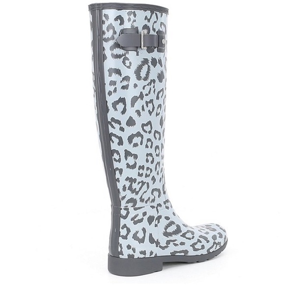 Hunter Refined Leopard tall Rain Boot - Picture 4 of 6